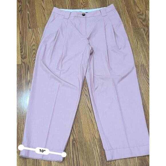 GANNI Drapey Melange Loose Mid Waist Pleat Pants size 44/US L - Picture 12 of 13